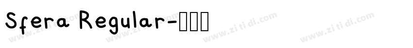 Sfera Regular字体转换